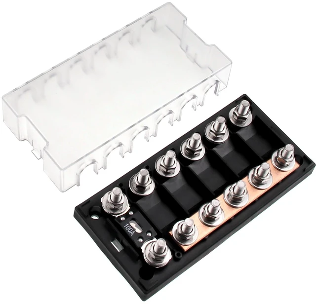 Main image of 6-Way AMG Mega Fuse Holder Busbar 300 Amp