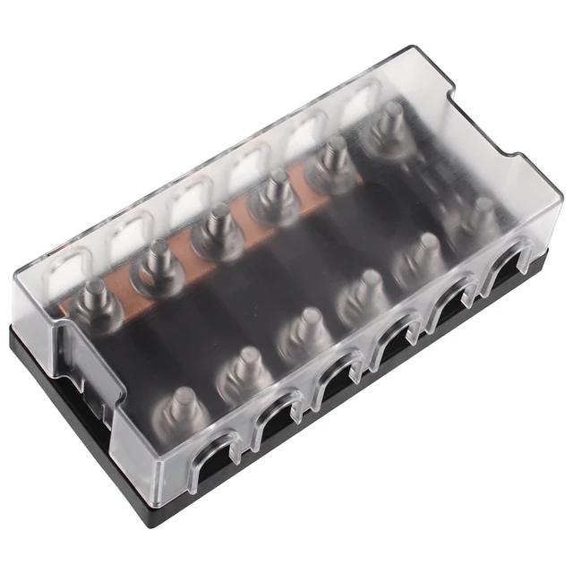 Alt view image 2 of 5 - 6-Way AMG Mega Fuse Holder Busbar 300 Amp