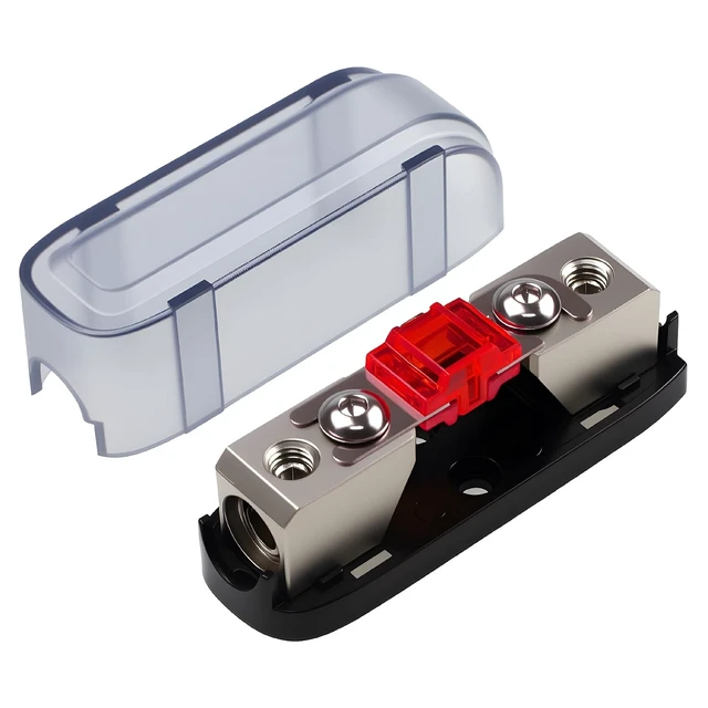 Alt view image 7 of 7 - 150Amp in-line Mini ANL Fuse Holder with Cover, 4/8 Gauge Input & Output