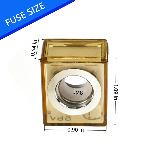 Alt view image 2 of 5 - MRBF Terminal Fuse 75A Marine Rated Battery Fuse, 58V DC Max