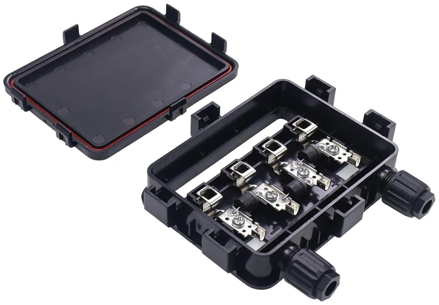 Main image of Solar Junction Box for 150W-300W Solar Panel, Diodes 20SQ045 KP, 1000V DC
