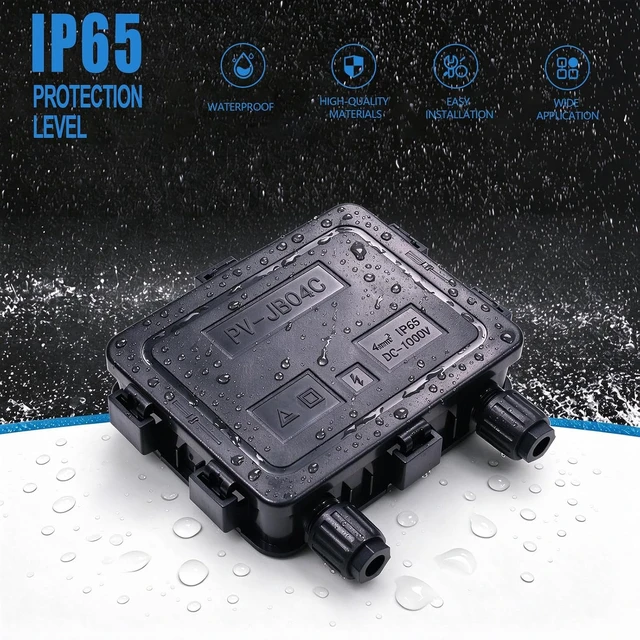 Alt view image 6 of 7 - Solar Junction Box for 150W-300W Solar Panel, Diodes 20SQ045 KP, 1000V DC