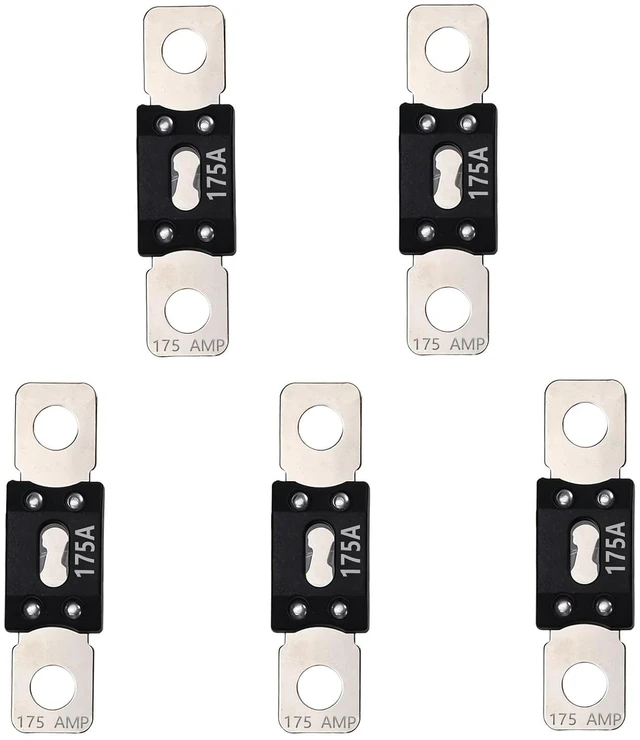 Main image of 5 Pcs 175 Amp ANM/MEGA Fuse for AMG Mega Fuse Holder, 32V DC