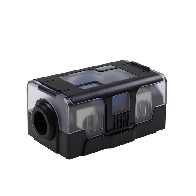 Alt view image 3 of 4 - 2 Way Mini ANL Fuse Holder 60A with Cover, 0/4 Gauge Input 4/8 Gauge Output Fuse Distribution Block for Boat, Car Audio
