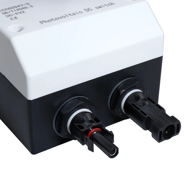 Alt view image 7 of 7 - Solar Panel Disconnect Switch PV Isolator IP66 32Amp DC Isolator Switch with Solar Connector for Solar Power System,RV, Boats