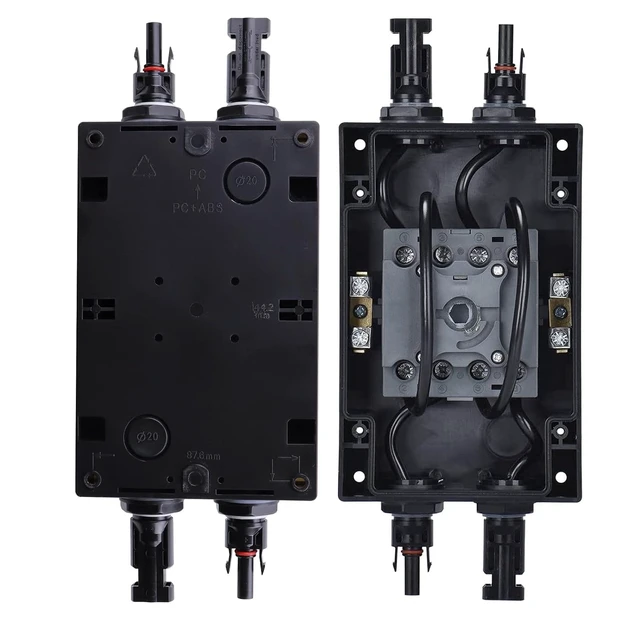 Alt view image 4 of 7 - Solar Panel Disconnect Switch PV Isolator IP66 32Amp DC Isolator Switch with Solar Connector for Solar Power System,RV, Boats