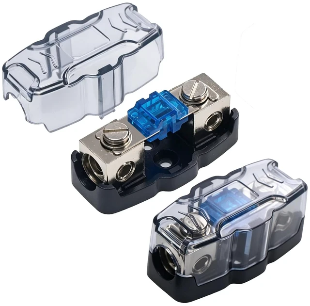 Main image of 60Amp In-line Mini ANL Fuse Holder 4/8 Gauge, 2 Pack