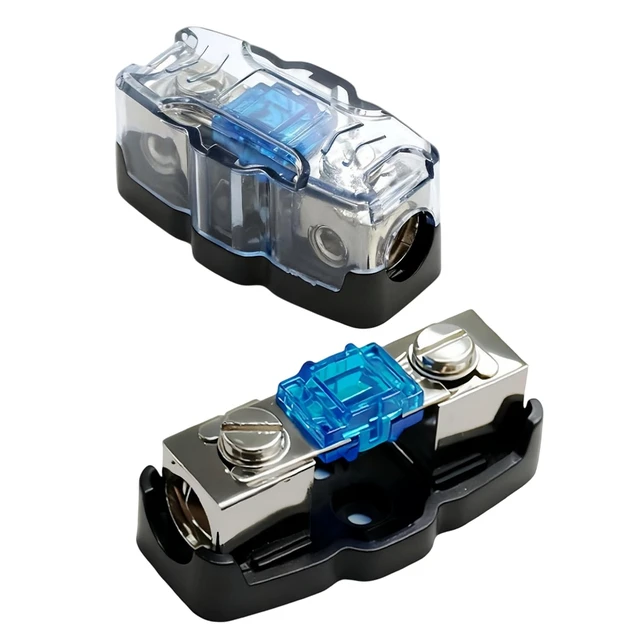 Alt view image 3 of 7 - 60Amp In-line Mini ANL Fuse Holder 4/8 Gauge, 2 Pack