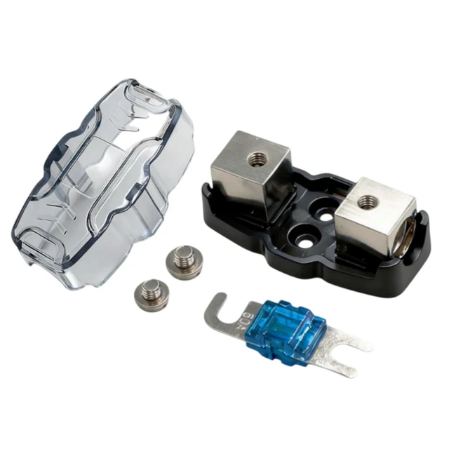 Alt view image 2 of 7 - 60Amp In-line Mini ANL Fuse Holder 4/8 Gauge, 2 Pack