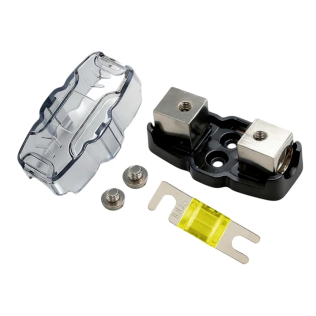 Alt view image 2 of 7 - 100Amp In-line Mini ANL Fuse Holder 4/8 Gauge, 2 Pack