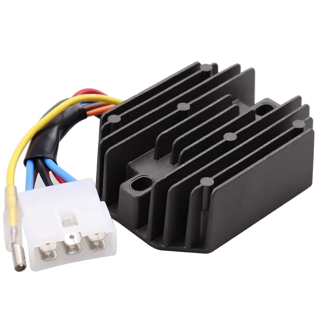 Alt view image 2 of 6 - 12V Rectifiers Motorcycle Voltage Regulator Current Rectifier For Yanmar Compatible with 119653-7771011 119640-77711 RS5121