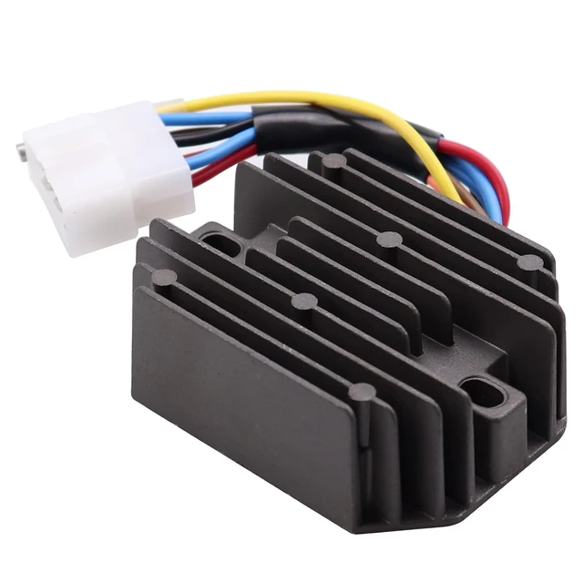 Alt view image 3 of 6 - 12V Rectifiers Motorcycle Voltage Regulator Current Rectifier For Yanmar Compatible with 119653-7771011 119640-77711 RS5121