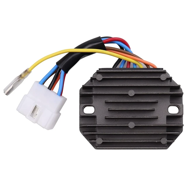 Alt view image 5 of 6 - 12V Rectifiers Motorcycle Voltage Regulator Current Rectifier For Yanmar Compatible with 119653-7771011 119640-77711 RS5121
