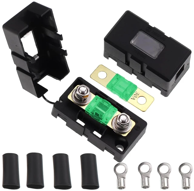 Main image of 30Amp AMI/Midi Fuse Holder with Bolt-on AMI/Midi Fuse for Cars Trucks (Pack of 2)