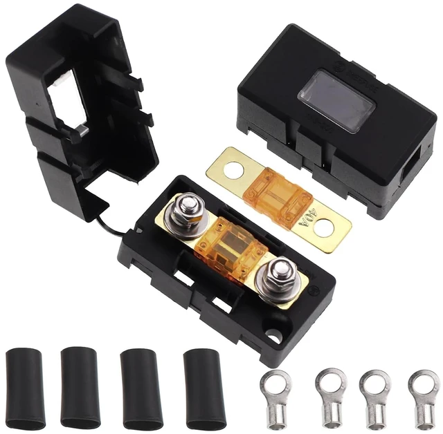 Main image of 40Amp AMI/Midi Fuse Holder with Bolt-on AMI/Midi Fuse for Cars Trucks (Pack of 2)