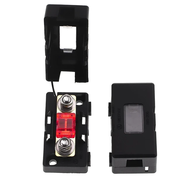 Alt view image 2 of 6 - 30Amp AMI/Midi Fuse Holder with Bolt-on AMI/Midi Fuse for Cars Trucks (2Pack 50A+Holder Kit), Black