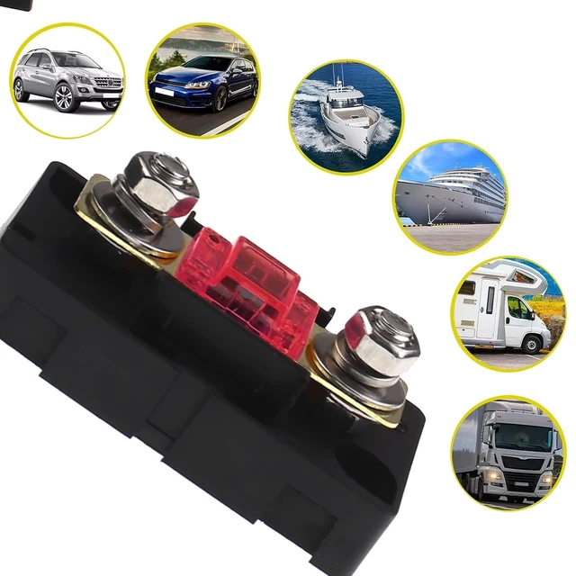 Alt view image 3 of 6 - 30Amp AMI/Midi Fuse Holder with Bolt-on AMI/Midi Fuse for Cars Trucks (2Pack 50A+Holder Kit), Black