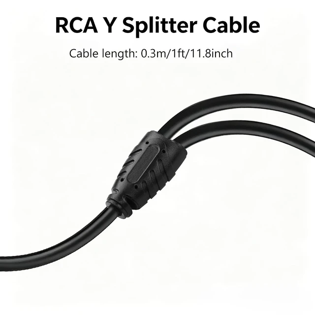 Alt view image 6 of 7 - 2 Pack 3.5mm to 2 RCA Audio Cable for Smartphone to Stereo System