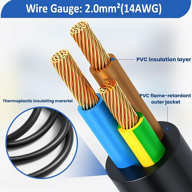 Alt view image 3 of 7 - 14AWG Speakon Panel Mount Female to Male Audio Cable D-Type Speakon Socket to Plug with Twist Lock Extension Cable for Amplifier Pro DJ PA Stage 1M/3.3Ft
