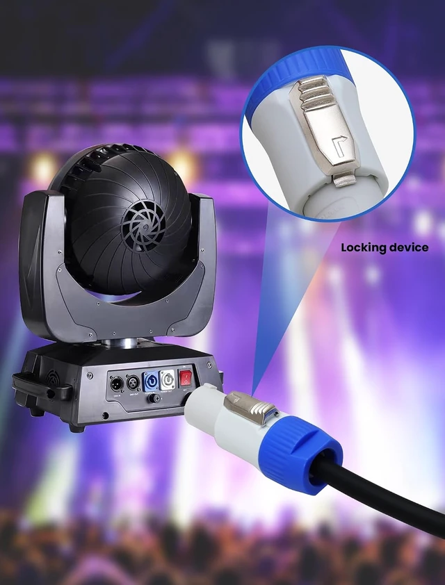 Alt view image 5 of 7 - 16AWG PowerCon/DMX Power Audio Combo Link Cable AC PowerCon DMX 3Pin XLR Signal Combo Cables for Stage Lighting,Audio Video (1M/3.2FT)