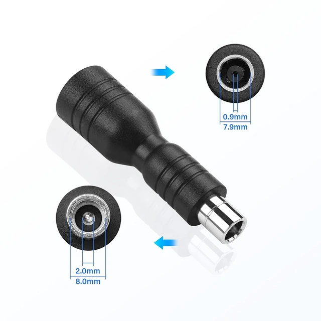 Alt view image 2 of 7 - 2 Pack DC7909 to DC8020 Adapter DC 7.9mm x 0.9mm Female to 8.0mm x 2.0mm Male Connector Adapter for 100W/150W/180W/200W Portable Solar Panels