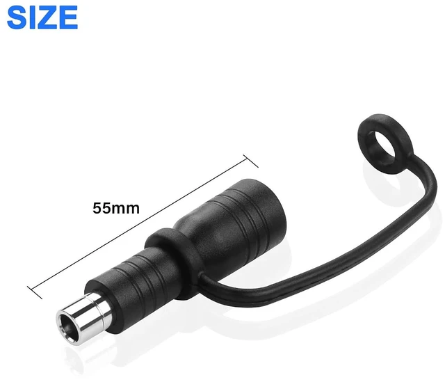Alt view image 5 of 7 - 2 Pack DC7909 to DC8020 Adapter DC 7.9mm x 0.9mm Female to 8.0mm x 2.0mm Male Connector Adapter for 100W/150W/180W/200W Portable Solar Panels