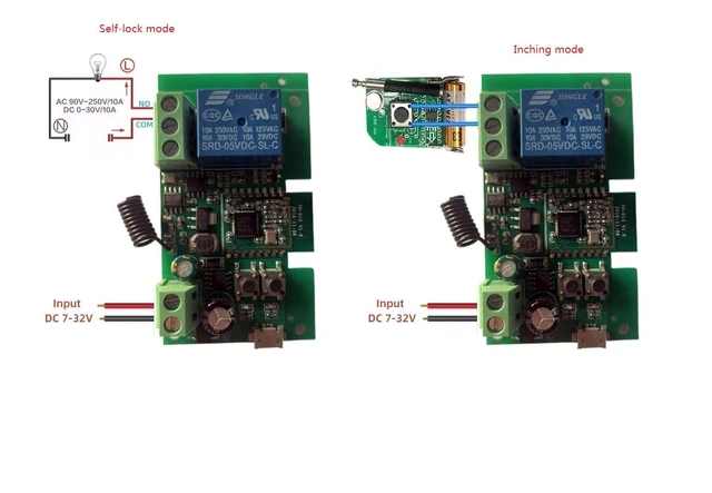 Alt view image 5 of 6 - Smart Home Dry Contact Zigbee Relay Switch, Remote Control Zigbee Switch for Light Garage Door, Compatible with Alexa Google Home,Zigbee hub Needed (1CH)