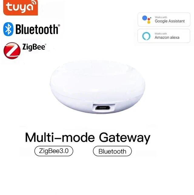Alt view image 2 of 7 - Smart Home Dry Contact Relay Switch, Remote Control Switch for Light Garage Door, Compatible with Alexa Google Home, Requires Zigbee Hub (Tuya Zigbee Hub)