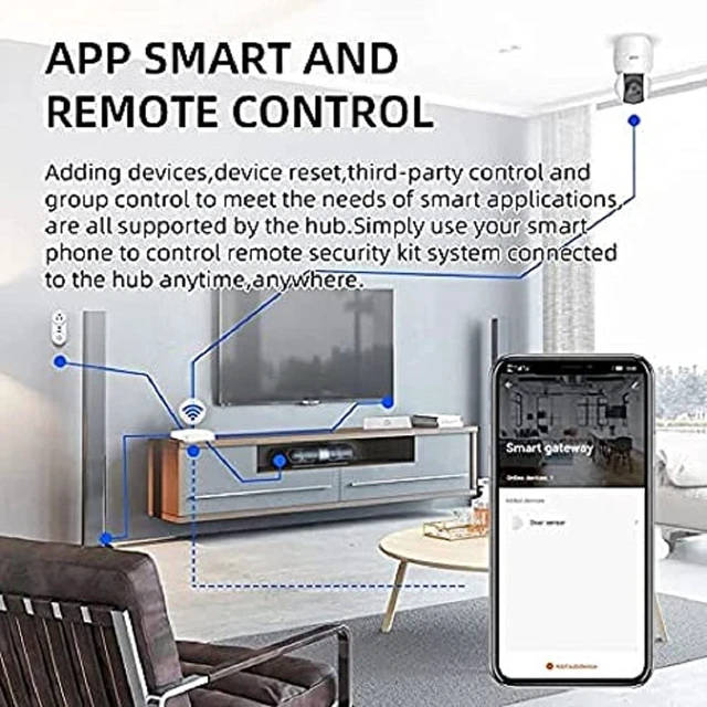 Alt view image 5 of 7 - Smart Home Dry Contact Relay Switch, Remote Control Switch for Light Garage Door, Compatible with Alexa Google Home, Requires Zigbee Hub (Tuya Zigbee Hub)