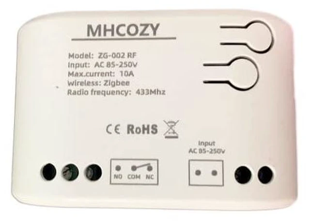 Main image of Smart Home Dry Contact Zigbee Relay Switch, Remote Control for Light Garage Door, Compatible With Alexa Google Home, Hub Needed (1CH 220V)