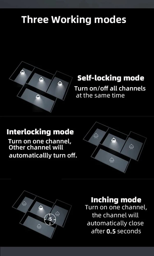 Alt view image 4 of 7 - Tuya Smart Life app Dry Contact WiFi Relay Switch Module,2 Channel DC 5V 12/24V AC 100-240V,Compatible with Alexa Google Home