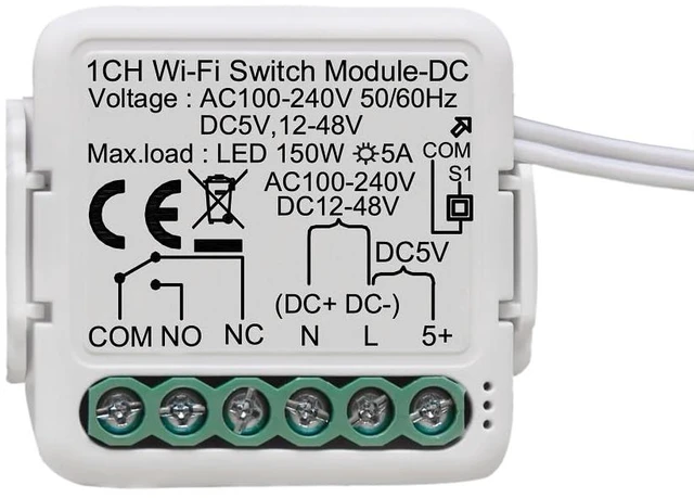 Main image of WiFi Smart Switch Relay Module for Smart Home,App Remote Access Control,Turn on PC, Garage Door