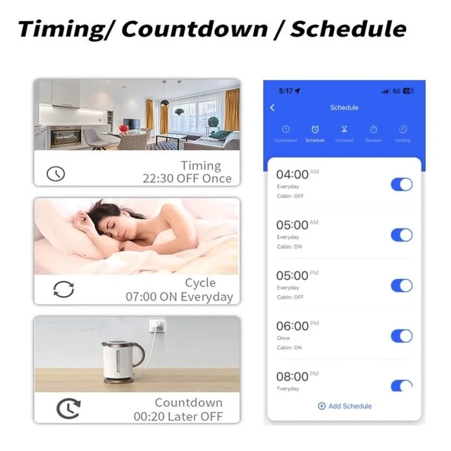 Alt view image 5 of 7 - Tuya Smart Life app Dry Contact WiFi Relay Switch Module,2 Channel DC 5V 12/24V AC 100-240V,Compatible with Alexa Google Home