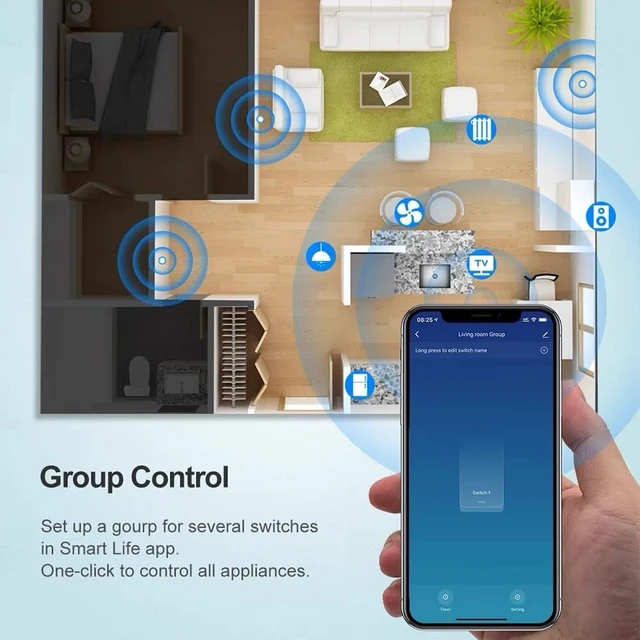 Alt view image 7 of 7 - WiFi Smart Switch Relay Module for Smart Home,App Remote Access Control,Turn on PC, Garage Door