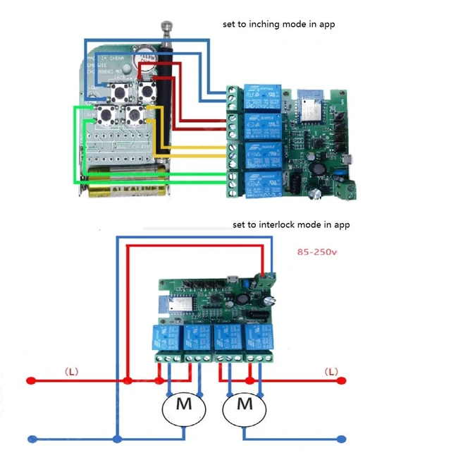 Alt view image 6 of 7 - 4 Channel USB 5V AC 85-250V Smart WiFi Wireless Dry Contact Relay Switch Module,Tuya Smart Life app Remote Control,Compatible with Alexa Google Home