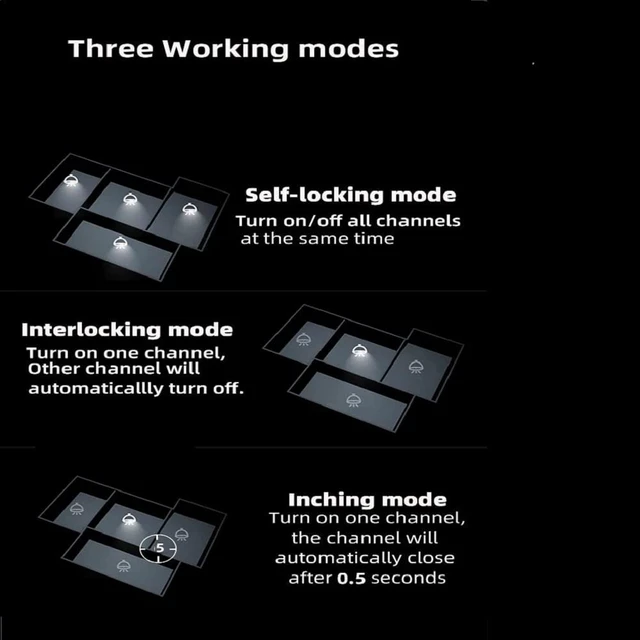 Alt view image 4 of 7 - 4 Channel USB 5V AC 85-250V Smart WiFi Wireless Dry Contact Relay Switch Module,Tuya Smart Life app Remote Control,Compatible with Alexa Google Home