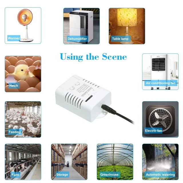Alt view image 6 of 6 - eWeLink Smart 16A Switch with Temperature and Humidity Monitoring, WiFi Thermostat Controller Compatible with Alexa Google Home (Temperature and Humidity)