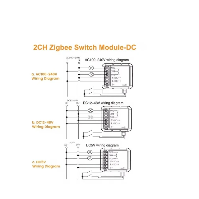 Alt view image 4 of 6 - Zigbee 3.0 Dry Contact Smart Relay Relay, AC/DC Input,Dry Contact for DIY Home Automation,Tuya Zigbee Hub Needed