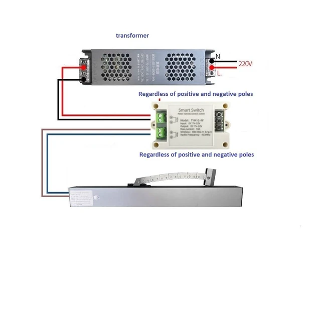 Alt view image 5 of 7 - Tuya app WiFi Remote Control Forward Reverse Relay Module for DC 7-32v Smart Linear Actuator,Compatible with Alexa