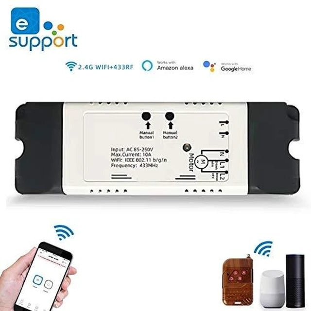Alt view image 2 of 5 - WiFi RF Linear Actuator Motor Controller, eWeLink Remote Control, Forward Reverse Relay, Compatible with Alexa