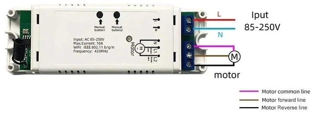 Alt view image 4 of 5 - WiFi RF Linear Actuator Motor Controller, eWeLink Remote Control, Forward Reverse Relay, Compatible with Alexa