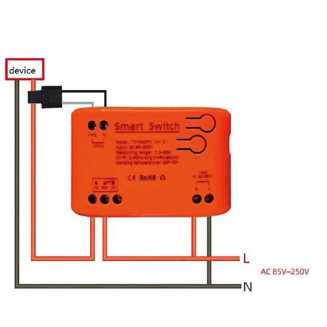 Alt view image 3 of 7 - Tutya app WIFI Smart Energy Power Meter Monitor, Smart Single Phase Clamp Electricity Meter with 1 * 80ACT Current Transformer, Remote Monitor Meter Real-Time Electricity