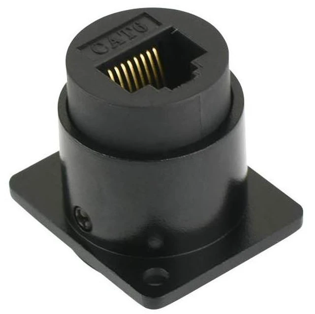 Alt view image 4 of 5 - D R Series D-CAT6 Passthrough Panel-Mount Connector (D-CAT6_5Pack)
