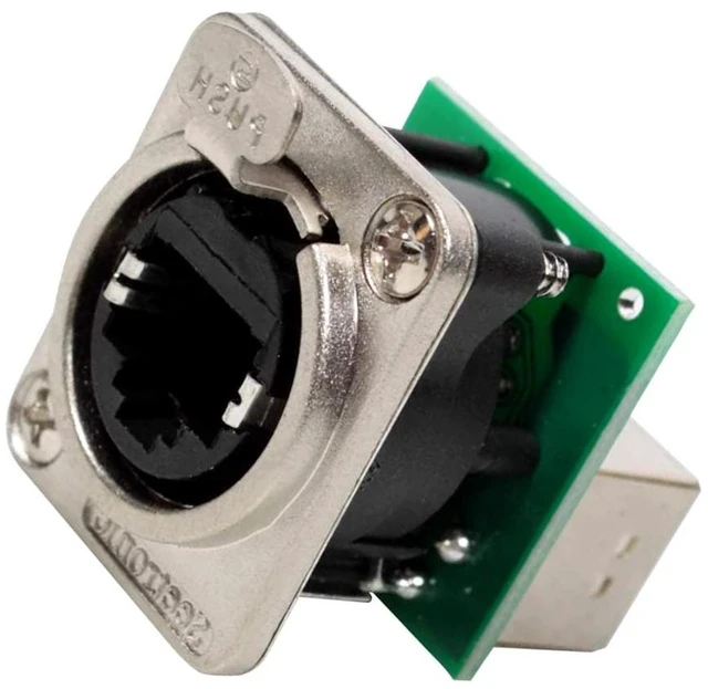 Alt view image 2 of 4 - D R Series RJ45 NE8FDP Panel-Mount Connector (N8FDP_5Pack)