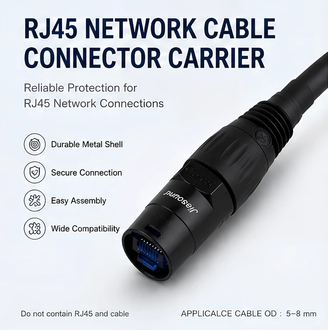 Alt view image 2 of 7 - RJ45 Ethercon Cable Mount NE8MX Connector(5 Pack)