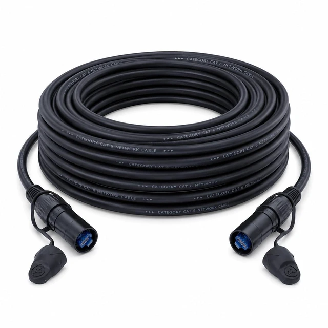 Main image of Professional CAT6 Ethercon RJ45 Cable Both Ends with Shielded Connectors (10 Feet)