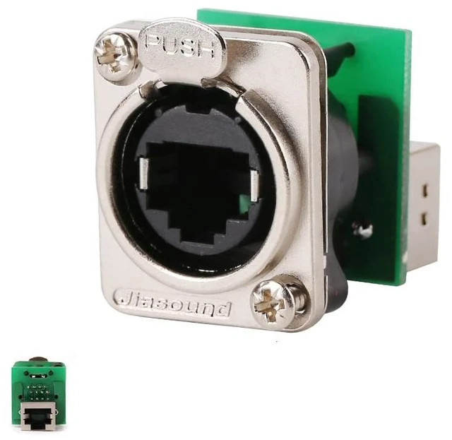 Alt view image 2 of 4 - RJ45 Ethercon Cable Mount Connector (Socket-B 3 Pack)