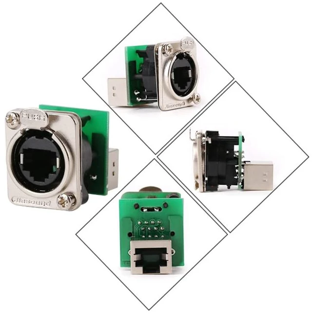 Alt view image 3 of 4 - RJ45 Ethercon Cable Mount Connector (Socket-B 3 Pack)