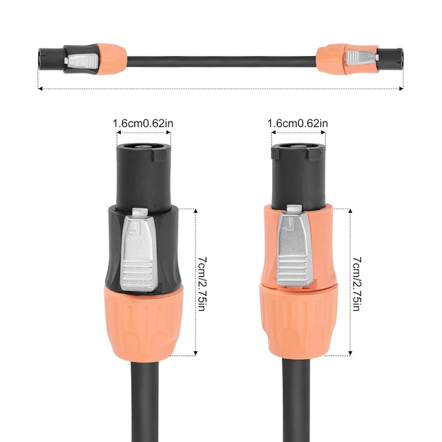 Alt view image 2 of 6 - IP65 3 Core 14AWG Power Cable Waterproof Connector SAC3FCA-WP to SAC3FCB-WP Ideal for Outdoor LED Screens Stage Lighting Speakers Durable High Performance Electrical Wiring (6Feet)
