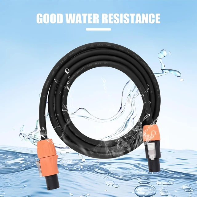 Alt view image 4 of 6 - IP65 3 Core 14AWG Power Cable Waterproof Connector SAC3FCA-WP to SAC3FCB-WP Ideal for Outdoor LED Screens Stage Lighting Speakers Durable High Performance Electrical Wiring (6Feet)